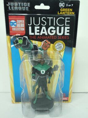 justice League Animated Series #3 Green Lantern DC Hand Painted Eaglemoss NEW